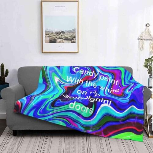 Candy Paint Lyrics Poster Air Conditioning Blanket Soft Warm Light Thin Blanket Boy Dog Art Contact Discount Logo Face Tatoos