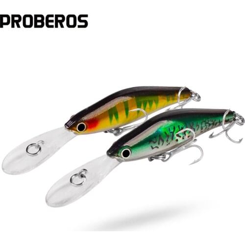 PROBEROS 1PC Hard Bait 10cm-7g Minnow Fishing Lures Artificial Crankbait Floating Bass Bait Wobblers Topwater Swimbait Pesca