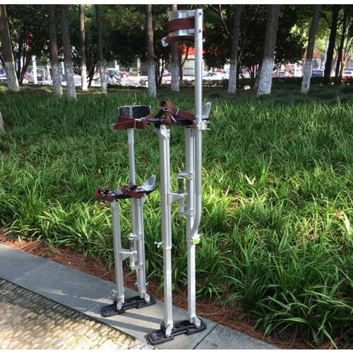 36 to 48 Inch Adjustable Drywall Stilts Aluminum Plastering Stilt Ladder Drywall Plaste Stilts Painters Walking Taping Tools