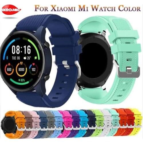 Silicone Strap For Xiaomi Mi Watch Color Smart Watch Band Replacement 22mm Watchband For Huami Amazfit GTR 2 GTR2