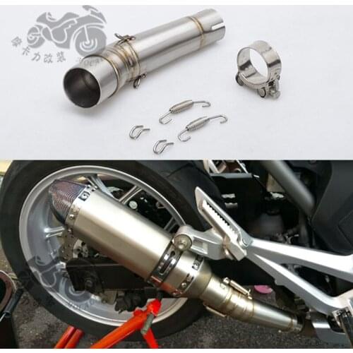 Motorcycle Exhaust Middle Link Pipe For NC700 NC750 NC750X 2012-2017 Link Pipe Without Exhaust