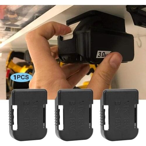 2021 New For Makita Bosch DeWalt Milwaukee 18V Fixing Devices 1Pcs Battery Storage Rack Holder Case