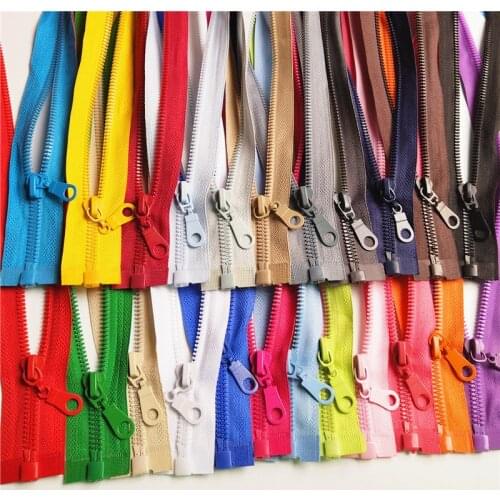2pcs/lot 28 Inch (70cm) Separating Jacket Zippers for Sewing Coat Jacket Zipper Heavy Duty Plastic Zippers Bulk