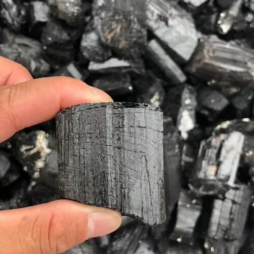 100g natural The original specimen of natural crystal quartz black tourmaline 1pc