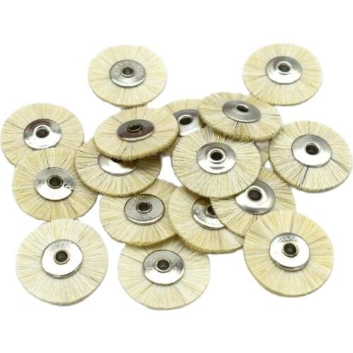 100pcs Soft Hair Wheel Brushes 22mm Jewelry Polishing Brush Jewellery Cleaning Tools