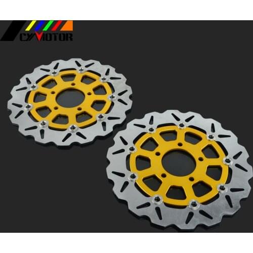 2PCS Motorcycle Floating Brake Discs Rotor For SUZUKI GSXF600 GSF BANDIT 650 SV650 S650 GSXF750 GSXF 600 750
