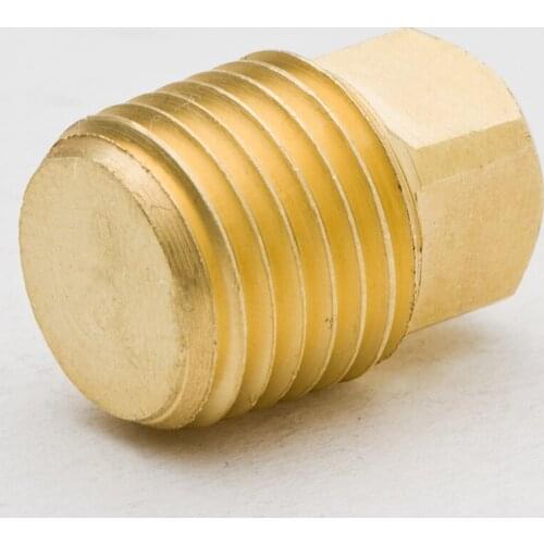 50PCS Brass Pipe Fitting Square Head Plug 1/8" 1/4" NPT Male Thread Plumb Water Gas Tube Connector Accessory