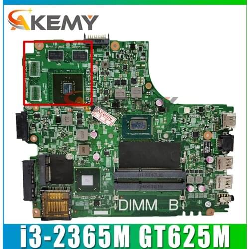AKemy 3421 Laptop motherboard For DELL Inspiron 3421 Mainboard SR0U4 i3-2365M GT625M CN-0THCP7 0THCP7 12204-1