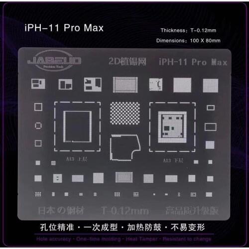 BGA Reballing Stenci Solder Template For iPhone 11 pro max X 8 8P 7P 7 6SP 6S 6P 6 5S HDD Nand Baseband eeprom IC Repair