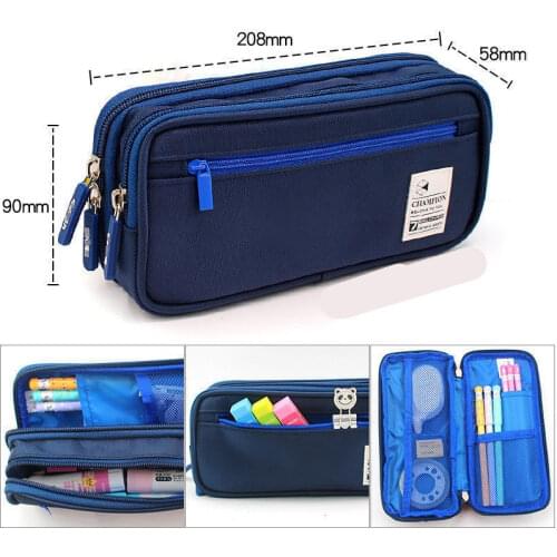 Large Capacity Pencil Case Practical New Style Storage Bag School Pencil Cases Pen Bag Box Student Office Stationery Supplies