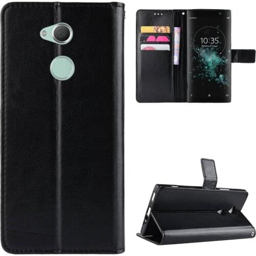 Fashion ShockProof Flip PU Leather Wallet Stand Cover Sony Xperia XA2 Plus Ultra Case For Sony XA 2 XA2Plus XA2Ultra Phone Bags