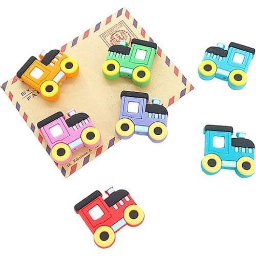 Chenkai 50PCS Silicone Train Teether Beads Baby Nursing Pacifier BPA Free DIY Soothing Pendant Bracelet Necklace Toy Accessories