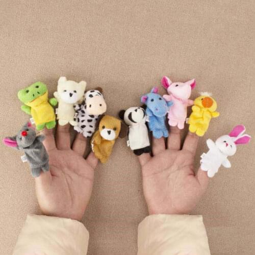 Children Plush Gloves Finger Puppets Doll Toys for Kids Stuffed Animals Dolls Hand Toy Baby Boys Girls Bedtime Story Fairy Tales