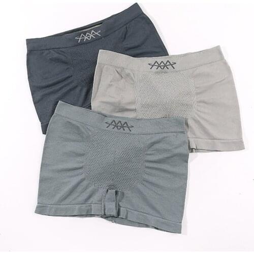 Mens Underwear 5D Magic Magnetic Pants Men Mid-Waist Panties High Stretch Seamless Breathable Sweat-Absorbent Male Boxer Briefs