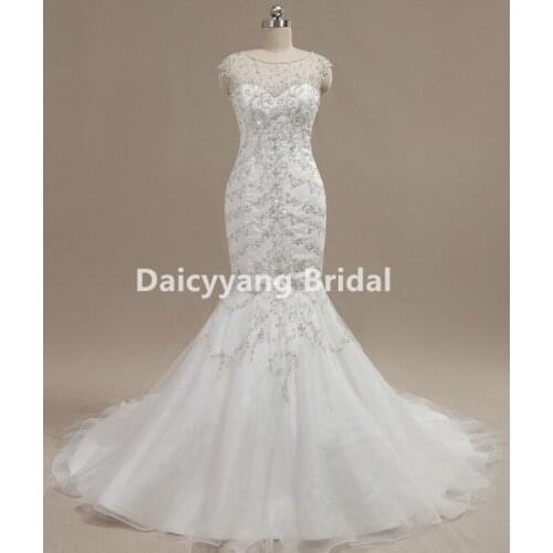 DYLAMARIEE Mermaid Silhouette Wedding Dresses