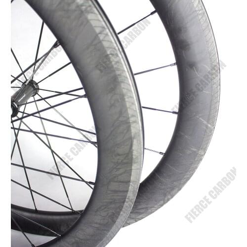 FIERCE Carbon Wheel Marble 55/60/75/80mm Depth 26mm Width NOVATEC 61/62SB Hub AC3 Brake Track 700C Road Carbon Wheelset V Brake