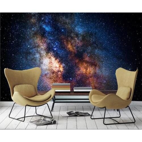 Custom Photo Wallpaper 3D Stereoscopic Creative Beautiful Galaxy Stars Background Wall Decor Painting Living Room Wall Paper