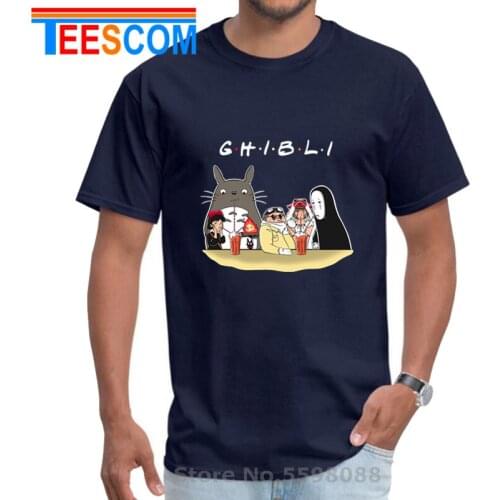2020 Latest Summer Ghibli friends design T shirt My Neighbors Totoro T-shirt No face Faceless Tee Mononoke Princess Wolf tshirt