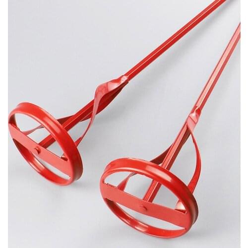 Red Iron Clad Layer Mixer Paint Blade Mud Hex Head Laundry Clad Buckets Homemade Layer Detergent U4H4