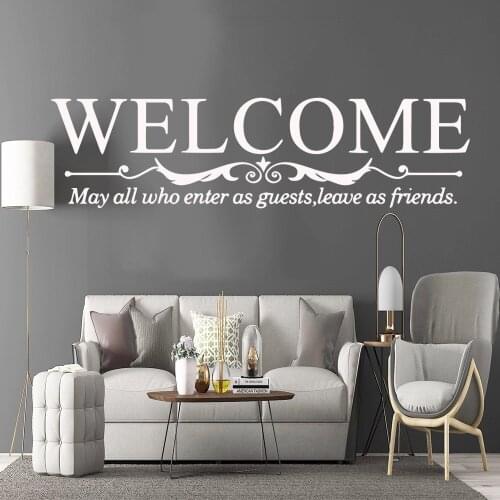 Cute welcome Home Decor Vinyl Wall Stickers For Childrens Room Wall Stickers Waterproof Wallpaper