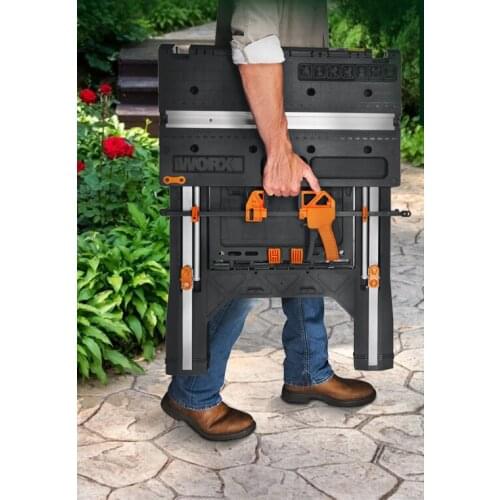 Multifunctional work tool table WX051 mobile portable woodworking table saw table folding tool