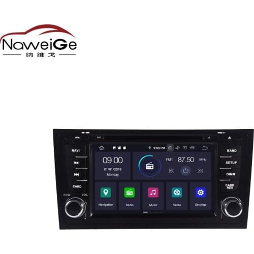 NaweiGe 7Inch Android Octa core 9.0 PX5 4+32GB Car dvd for Audi A6/S6/RS6 1997-2004 Autoradio Car Multimedia Players Car Stereo