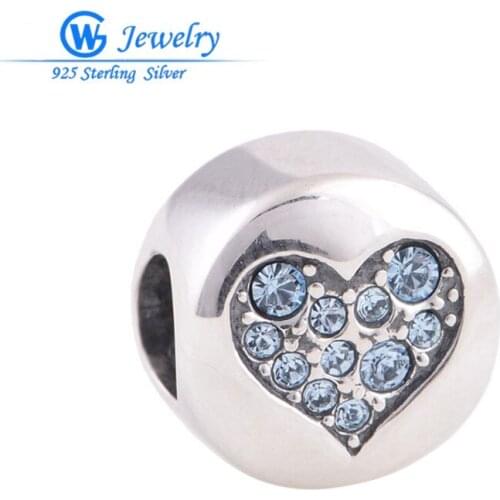 New collection Love crystal balance charm 925 sterling silver jewelry diy European crystal bracelets GW Fashion Jewelry X123FH10