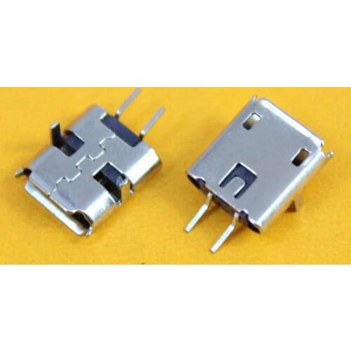 New model Heightened 5-pin Tablet PC PAD Charge port Socket Mini Micro USB Jack Connector DIP feet 2pin