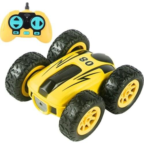 RC Stunt Car 2.4G Double-Sided Drift Stunt Car Rock Crawler Car 360 Degree Flip Remote Control Toys for Kids