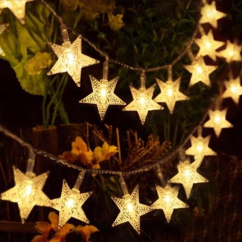 10/20/30/50M Christmas LED String Light 220V EU Fairy Garland Lamp Star Fairy Festoon Light For Holiday Party Wedding
