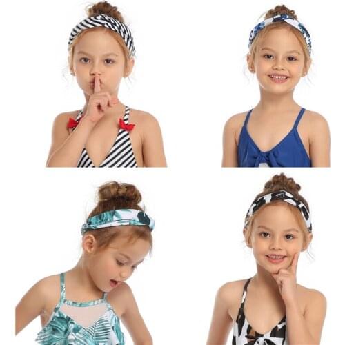 Family Pack Baby Swiming Cap Hair Band Turban Swim Headbands Parent-child Bikini Hairbands Yoga Headwrap SPA for Ladies Child