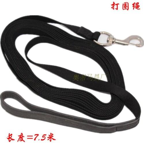 Aoud Saddlery Nylon Halter Riding Horse Training Rope Length 7.5M Equestrian Halter Stainless Steel Buckle High Quality