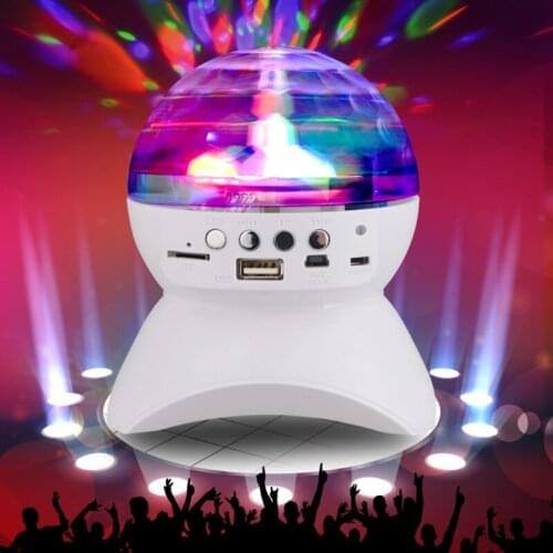 LED Colorful Wireless Bluetooth Speaker mobile Stage card TF KTV speaker 1XCB