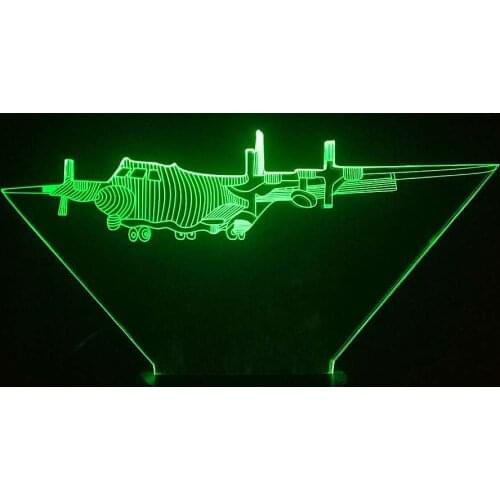 Remote Control 3D Air Plane 7 Color Lamp Aircraft 3d Visual Led LED Night Lights Touch Usb Table Lampara Lampe For KIds Gfit