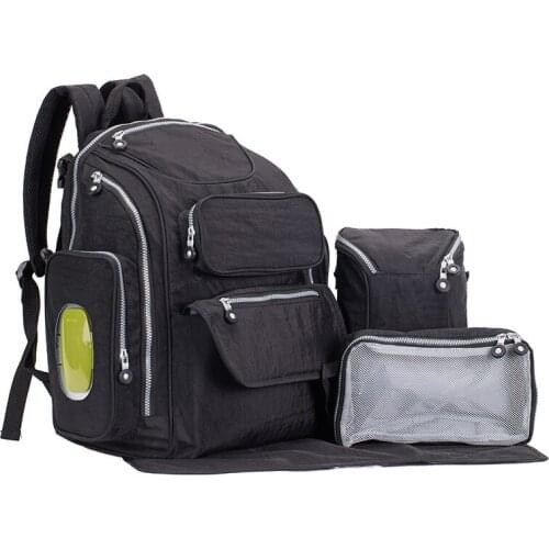 Brand Diaper Backpack Waterproof 6 Pieces Multi Pockets Maternity Backpack For Mom Baby Bag For Nappies Wholesale Retail