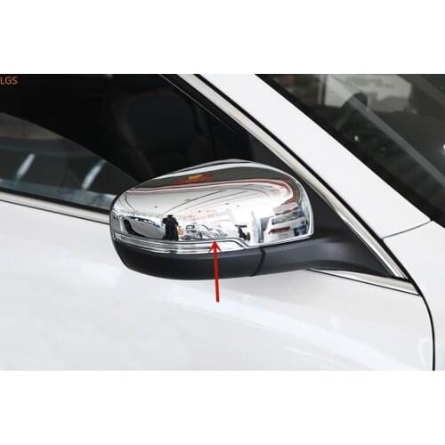 For Kia K4 2014-2017 High-quality ABS Chrome Rearview mirror cover Anti-Rub protection Decoration Car styling