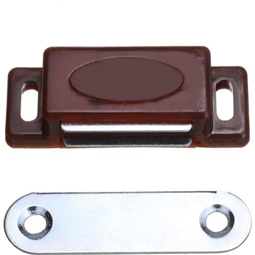 10pcs Plastic Magnetic Door Catches Cabinet Cupboard Door Magnetic Catch Latch Stopper Self-Aligning Magnet Furniture Hardware