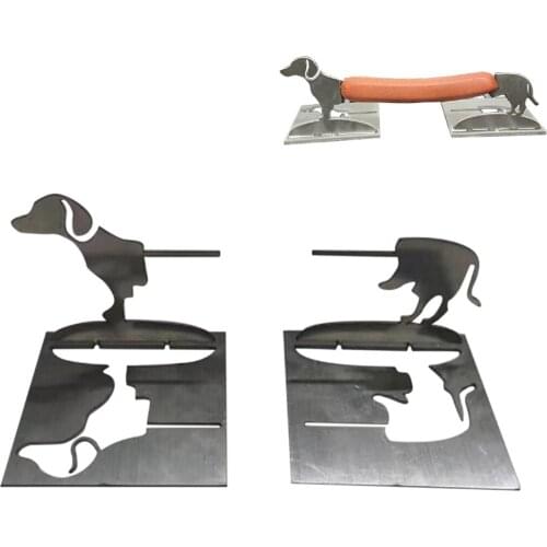 2PCS Hot Dog Cookers Skewer Sticks Puppy Design Barbecue Racks for Campfire Grill for Home Outdoor Camping Accessories