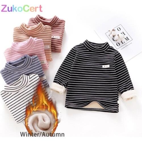 2021 Cotton T-Shirt Top Tee Kid Autumn Winter Toddler Boys Girls Sweatshirts Warm Sweater Stripe Long Sleeve Tracksuit Kid Shirt