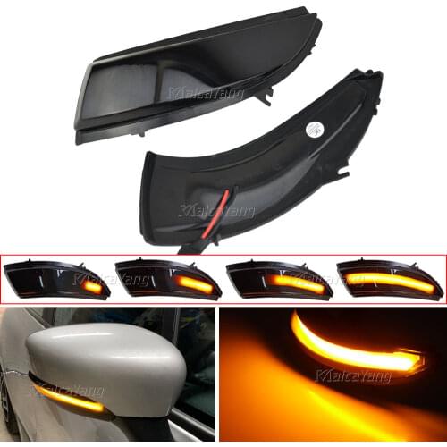 2x For Renault KAPTUR CAPTUR J5 H5 2012-2016 Clio IV MK4 Lutecia Grandtour Dynamic Turn Signal Light LED Rearview Mirror Blinker
