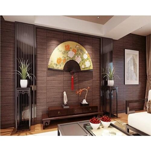 Beibehang 3d wallpaperPremium wallpaper living room full of imitation grass weave plain background wall wall papers home decor