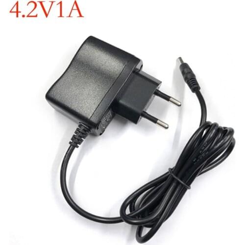 4.2V 1A 4.2V1A AC dc adapter 18650 lithium battery charger For Electric screwdriver charger polymer battery