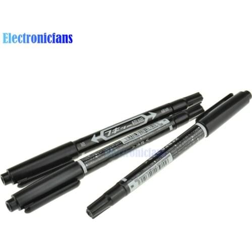 5PCS CCL Anti-etching PCB Circuit Board Ink Marker Double Pen CCL Printed Circuit Diagram For DIY PCB Repair