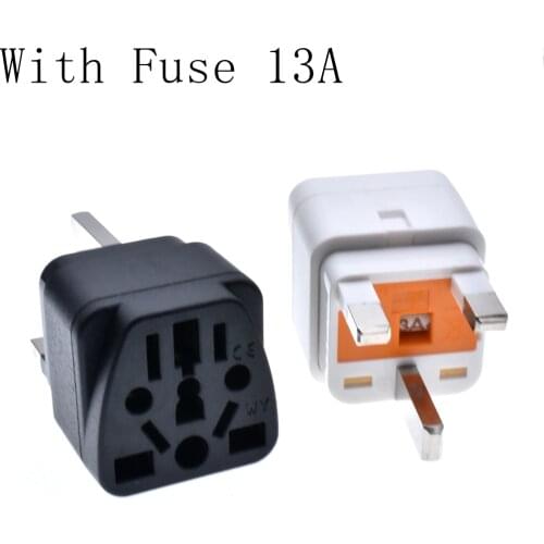 UK Travel Plug Adapter Type G Multi-type Conversion Outlet Socket To Britain Singapore Malaysia Power Converter With Fuse 13A
