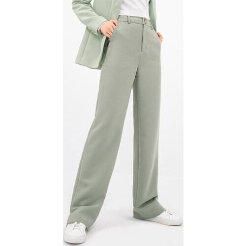 INMAN 2021 Spring New Arrival Literary Smooth Comfortable Soft Simple Womens Pants