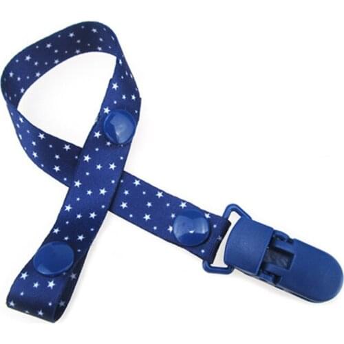Baby Cute Pacifier Clip Dummy Holder Soother Chain Drop-resistant Buckle Strap BX0D