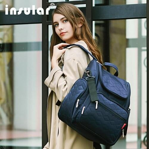 Insular Elegant Baby Diaper Backpacks Nappy Bags Multifunctional Changing Bags For Mommy Shipping Free