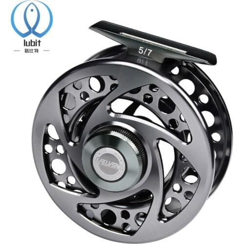 Lubit 3+1BB Fly Fishing Wheel 5/7-7/9-9/10 WT Fly Fishing Reel Aluminum Fly Reel CNC Machine Left&Right Handle Casting New