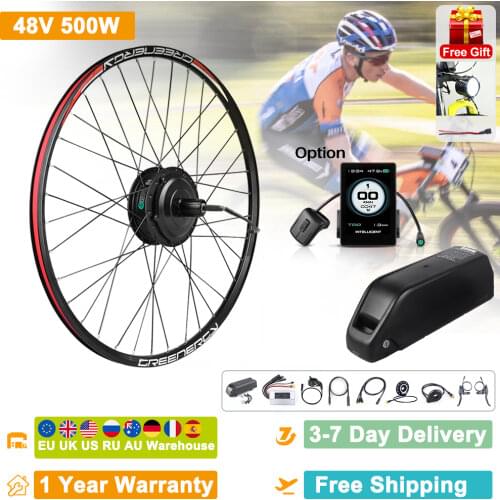 Bafang 48V 500W Front Hub Motor Brushless Gear Bicycle Electric Bike Conversion Kit for 27.5inch 700c inch Wheel Drive Engine