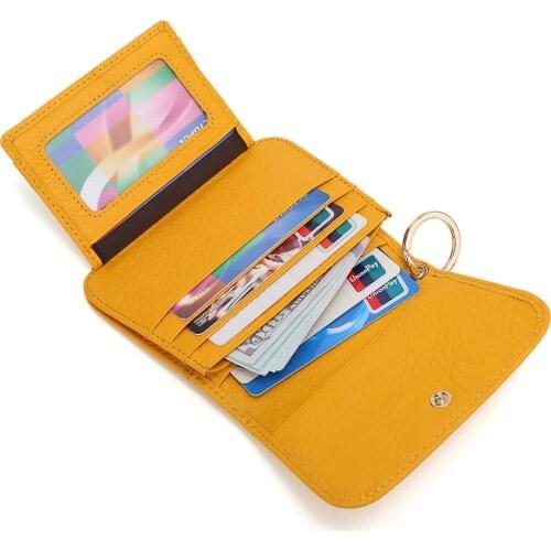 2021 Hot Womens Genuine Leather Card Holder Fashion Lady Card Id Holders Brand Business Card Holder